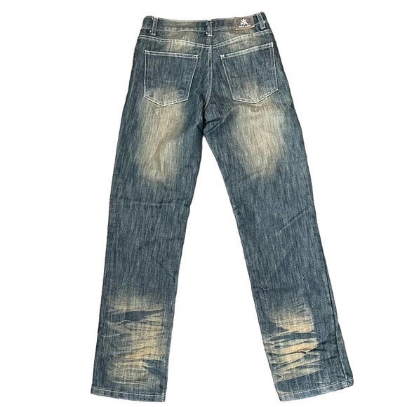 Red Ape Plus Size Straight Leg Jeans Women Mid-Rise Cotton Stone Washed Denim 14 - Picture 9 of 9